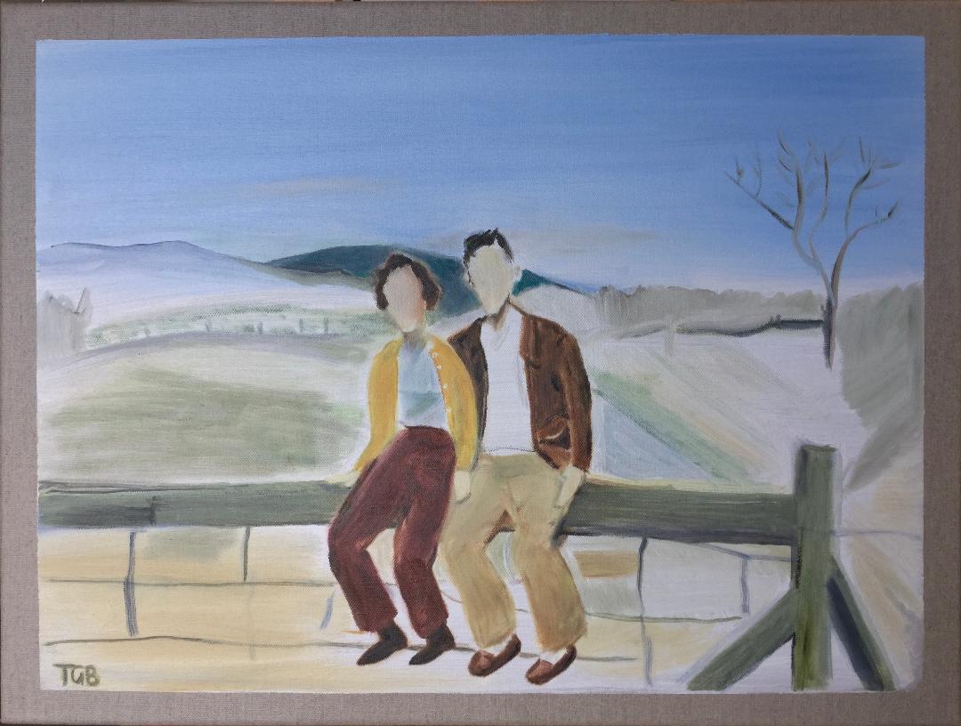 Jack and Irene. This painting is now with their daughter. . 